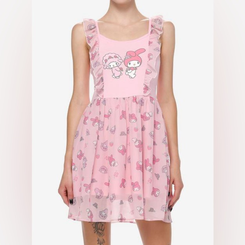 Hot Topic: Sanrio My Melody and My Sweet Piano Pink Ruffle Dress